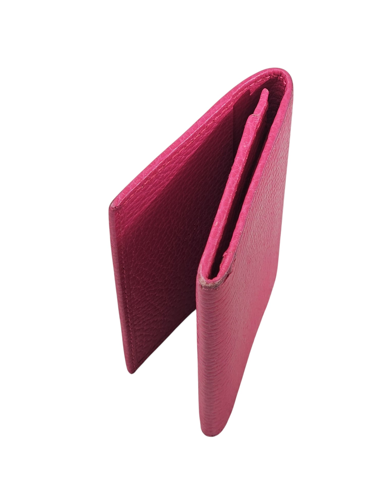 Gucci GG Leather Marmont Card Holder (Pink)