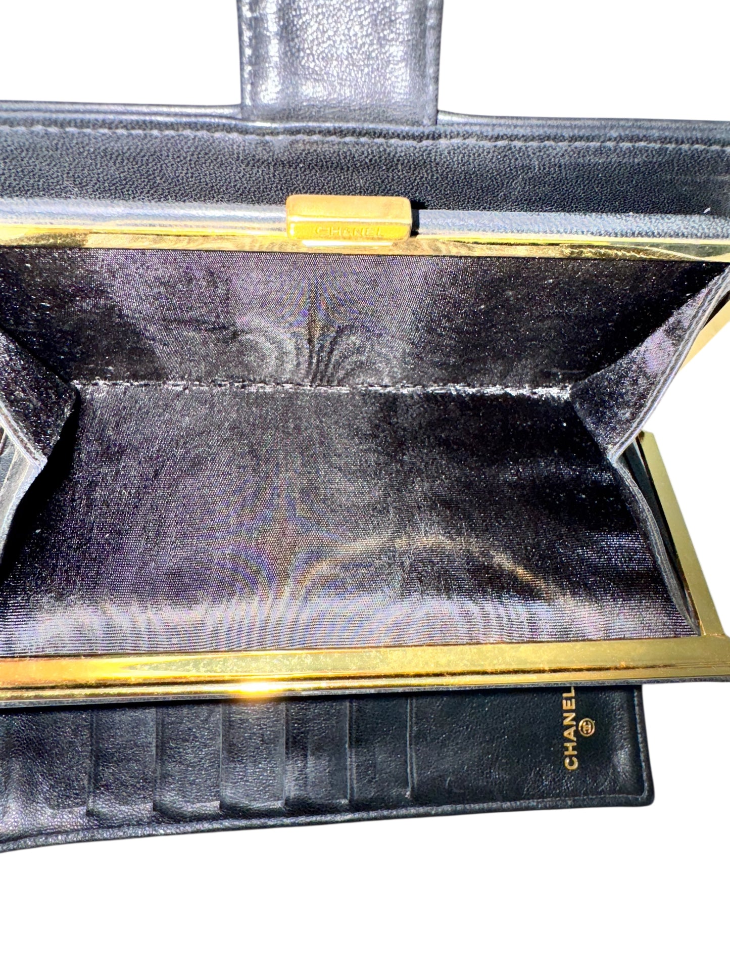 Chanel CC Timeless Lambskin Leather French Wallet 1996-1997
